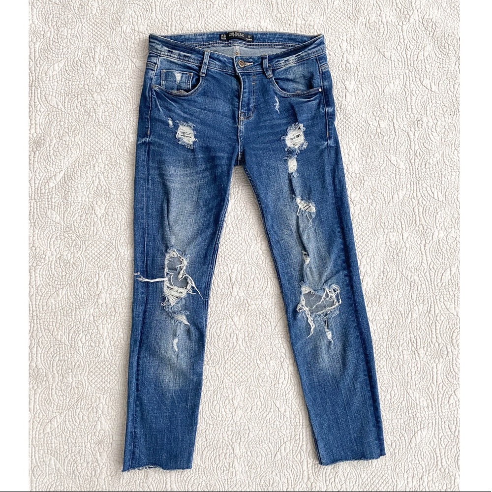 Zara Ripped Skinny Jeans